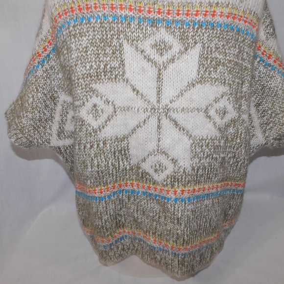 American Eagle Aztec Southwestern Chunky Knit Open Cardigan Sweater Women xs / s - Picture 10 of 10